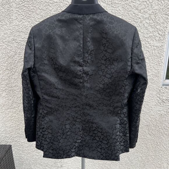 Maceoo Men’s Jacket Blazer, Black Floral, Size 42 Sports Coat - Picture 8 of 9